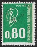 Marianne de Béquet - 80c vert typographie