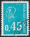 Marianne de Béquet - 45c bleu