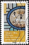 Vitrail de Blois, l'Hermine emblème d'Anne de Bretagne