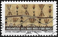 Polynésie - XIXe s - Tissu en écorce - Paris Musée du quai Branly