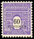 Arc de Triomphe 60c violet et noir