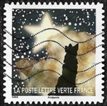 Huitième timbre Loup observant