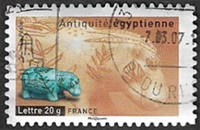 Antiquité égyptienne - Hippopotame de faïence