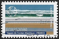 Vagues de l'océan Atlantique France