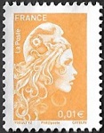 Marianne d'YZ 0.01€ jaune