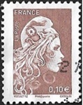 Marianne d'YZ - 0,10€ brun