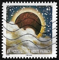 Sixième timbre Eclipse solaire