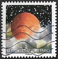 Neuvième timbre Planète Mars