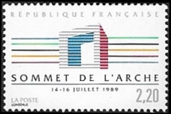 Sommet des pays industrial Arche de La Défense - Paris 14-16 juillet 1989