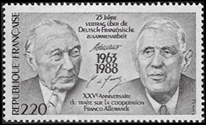 XXVe anniversaire du traité sur la coopération franco-allemande 1963-1988