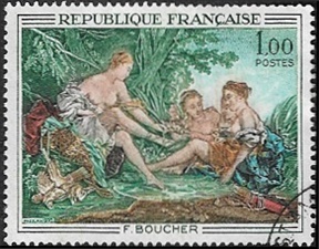F. Boucher (1703-1770) "Diane au retour de la chasse"