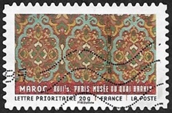 Maroc XVIIIe s - motifs de tapis marocain Paris Musée du quai Branly