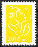 Marianne de Lamouche - 0.01€ Jaune (ITVF)