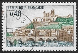Béziers - La cathédrale et le pont vieux