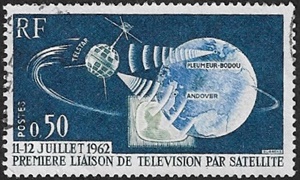 Pleumeur Bodou 11-12 juillet 1962 - Première liaison de télévision par satellite