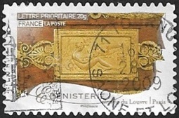 Ebénisterie (détail décor de meuble des collections du Musée du Louvre)