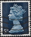 Reine Elizabeth II - 5D bleu