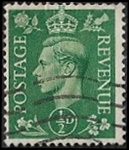 Roi George VI - 1/2D vert mat